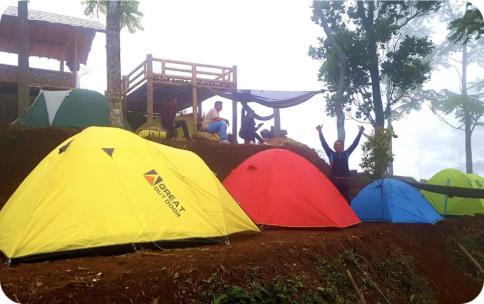 Panorama di kawasan Gunung Gajah Telomoyo